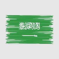 escova de bandeira da arábia saudita vetor