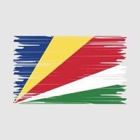 escova de bandeira de seychelles vetor