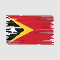 escova de bandeira de timor leste vetor