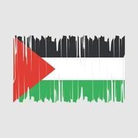 vetor de escova de bandeira da palestina