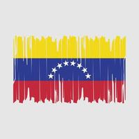 vetor de pincel de bandeira da venezuela