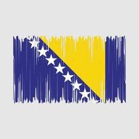 ilustração vetorial de pincel de bandeira da bósnia vetor