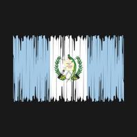 ilustração vetorial de pincel de bandeira da guatemala vetor