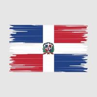 escova de bandeira da república dominicana vetor