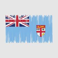 ilustração vetorial de pincel de bandeira de fiji vetor