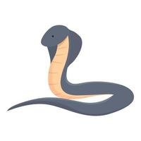 víbora serpente ícone desenho animado vetor. rei cobra vetor
