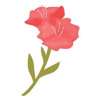 rododendro cor ícone desenho animado vetor. flor plantar vetor