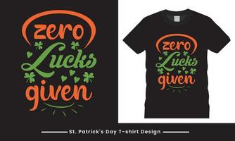 st patricks dia tipografia vetor t camisa Projeto