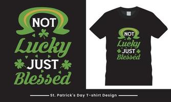 st patricks dia tipografia vetor t camisa Projeto