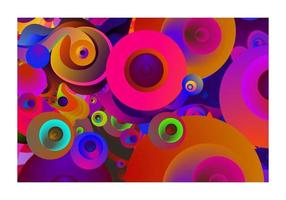 moderno mínimo fundo vetor Projeto. futurista gradiente. néon onda pano de fundo. abstrato ilustração com fluido círculos.
