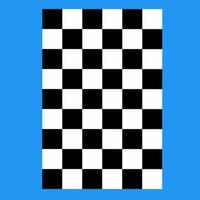 xadrez borda ilustração, raça bandeira ilustração. plano Projeto isolado azul fundo vetor
