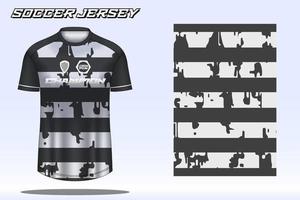 maquete de design de camiseta esportiva de camisa de futebol para clube de futebol vetor