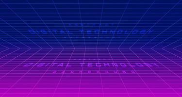 metaverso de tecnologia digital fundo rosa azul neon, informações cibernéticas, comunicação de conexão de velocidade abstrata, inovação futura meta tecnologia, conexão de rede de internet, ai big data, ilustração 3d vetor