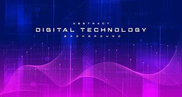 circuito futurista de tecnologia digital abstrato fundo rosa azul, tecnologia de ciberciência, futuro de comunicação de inovação, ai big data, conexão de rede de internet, vetor de ilustração de alta tecnologia em nuvem