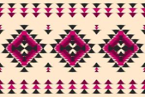 tapete étnico tribal arte padrão. padrão sem emenda de ikat étnico. estilo americano, mexicano. vetor