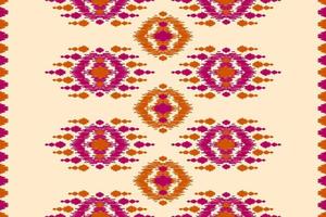 tapete étnico tribal arte padrão. padrão sem emenda de ikat étnico. estilo americano, mexicano. vetor