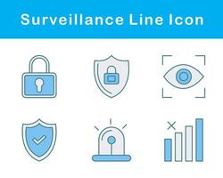 vigilância vetor ícone conjunto