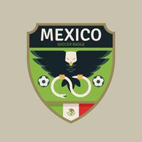 Emblemas do futebol da copa do mundo de México vetor