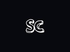 alfabeto sc logotipo imagem, criativo sc carta logotipo ícone vetor