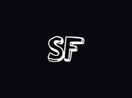 alfabeto sf logotipo imagem, criativo sf carta logotipo ícone vetor