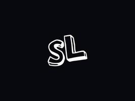 alfabeto sl logotipo imagem, criativo sl carta logotipo ícone vetor