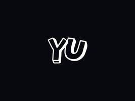 logótipo yu carta logotipo, abstrato yu logotipo ícone para o negócio vetor