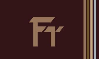letras do alfabeto iniciais monograma logotipo fr, rf, f e r vetor