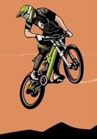 montanha bicicleta Projeto logotipo símbolo vetor