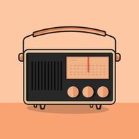 vetor rádio boombox música desenho animado ícone ilustração