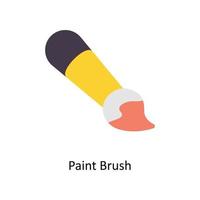 pintura escova vetor plano ícones. simples estoque ilustração estoque ilustração