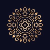 lindo dourado mandala obra de arte Projeto vetor