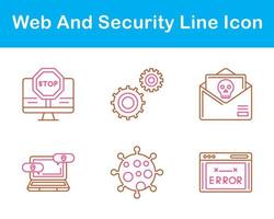 rede e segurança vetor ícone conjunto