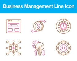o negócio gestão vetor ícone conjunto