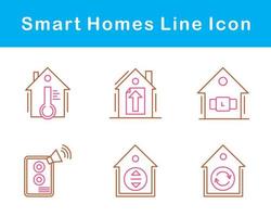 inteligente casas vetor ícone conjunto