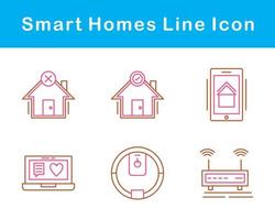 inteligente casas vetor ícone conjunto