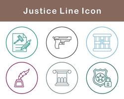 justiça vetor ícone conjunto