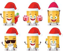 santa claus emoticons com Cerveja pode desenho animado personagem vetor