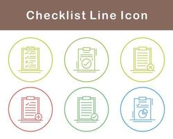 lista de controle vetor ícone conjunto
