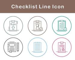 lista de controle vetor ícone conjunto