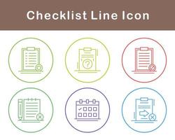 lista de controle vetor ícone conjunto