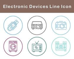 eletrônico dispositivos vetor ícone conjunto