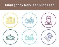 emergência Serviços vetor ícone conjunto