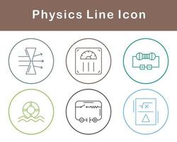 física vetor ícone conjunto