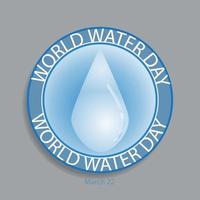 signo do dia mundial da água vetor