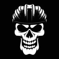 crânio bicicleta capacete mascote Projeto vetor