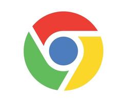 Google cromada símbolo logotipo Projeto vetor ilustração