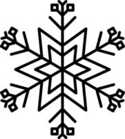 floco de neve ícone. Natal e inverno tema. simples plano Preto ilustração em branco fundo. ícone vetor