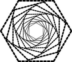 dinâmico vetor hexágono forma este você pode usar Como logotipo, símbolo, fundo, ícone, etc.