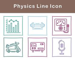 física vetor ícone conjunto