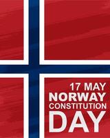 17 pode Noruega constituição dia. cartão, bandeira, poster, fundo Projeto. vetor ilustração.